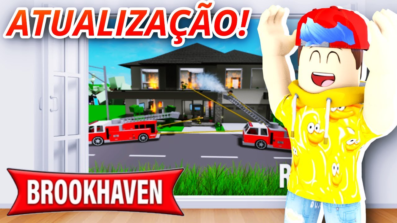 🔴 BROOKHAVEN RP NOVA ATUALIZAÇÃO 🔴 NOVO CAMINHÃO DE BOMBEIROS +  TERREMOTOS E FOGO! NOVOS SEGREDOS? 