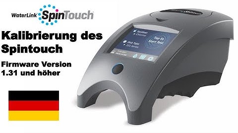 Kalibrierung des SpintouchFirmware Version 1.31 und höher