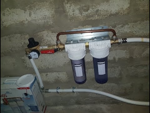 Installation d'un systéme de filtration anti calcaire 