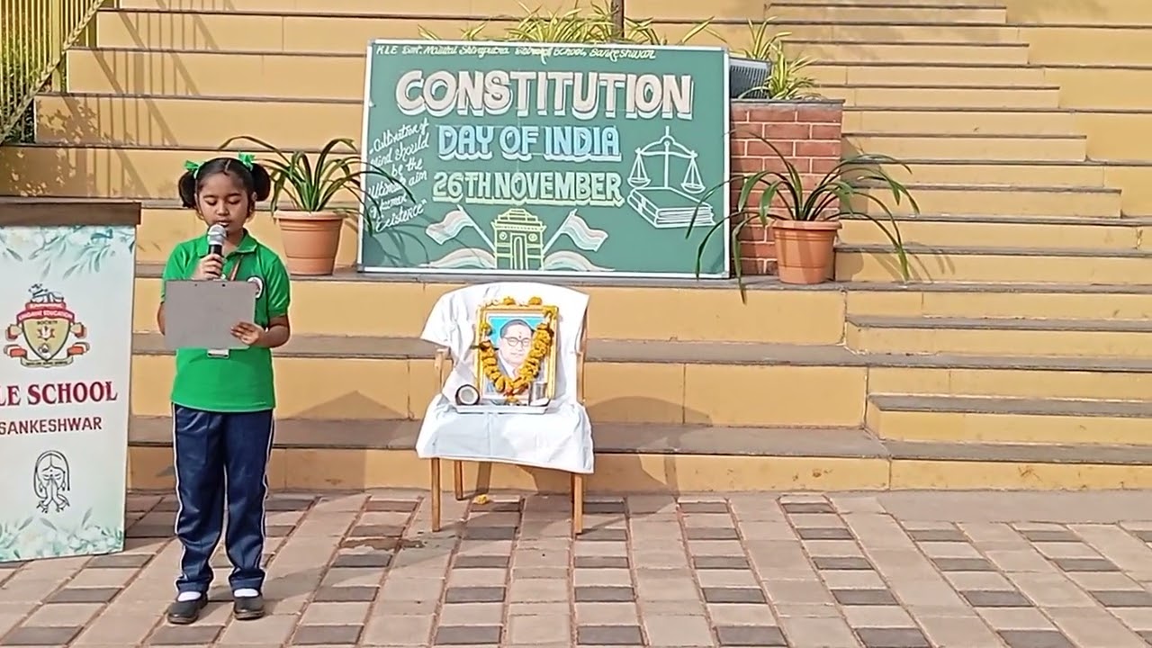 Indian Constitution Day 2025 @ KLE Smt. Malutai Shivaputra Shirakoli School - Sankeshwar