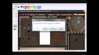 Taking and and editing a screenshot on Runescape