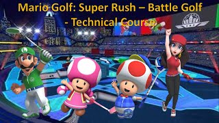 Mario F Super Rush - Battle F - Luigi Vs Toadette Vs Toad Vs Pauline - Technical Course