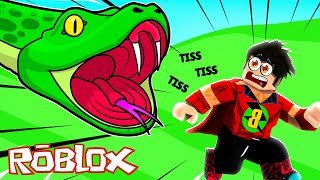 DEV YILAN BENİ KOVALADI!! 🐍 Roblox Escape A Giant Snake Obby