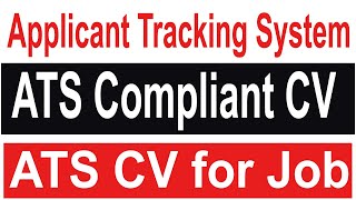 Creating ATS CV with High Score for Jobs