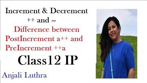 Using Postincrement and PreIncrement Operator in Java, Class 12 IP
