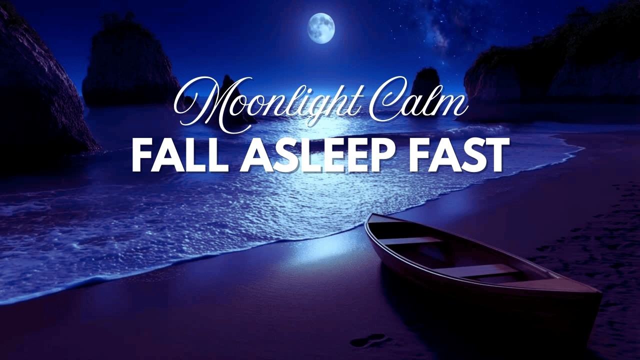 Fall Asleep Fast with Moonlight Calmness & Deep Sleep Soothing Music | BrightNest Harmony