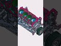 Engine block #solidworks #cad #engineering #avto