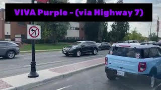 VIVA Purple (via Highway 7): Cornell Bus Terminal to Richmond Hill Centre