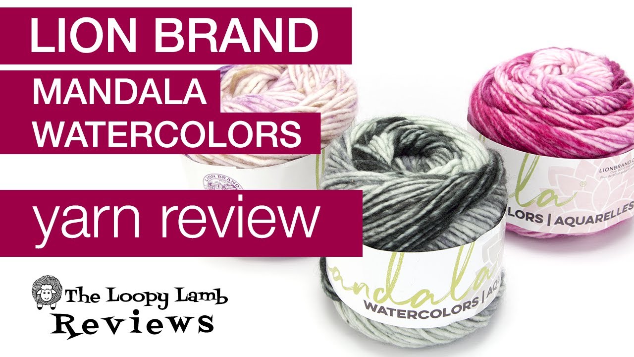 Yarn Review Lion Brand Mandala Watercolors YouTube