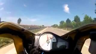 Hard Braking at 240 km Almost crash    DANGER cars