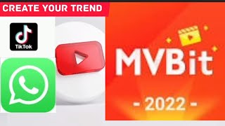 Use of MV-bit app/create your trend on social media accounts/ screenshot 1