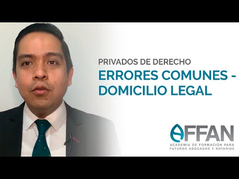 Errores comunes - Domicilio Legal | Privados de Derecho Guatemala