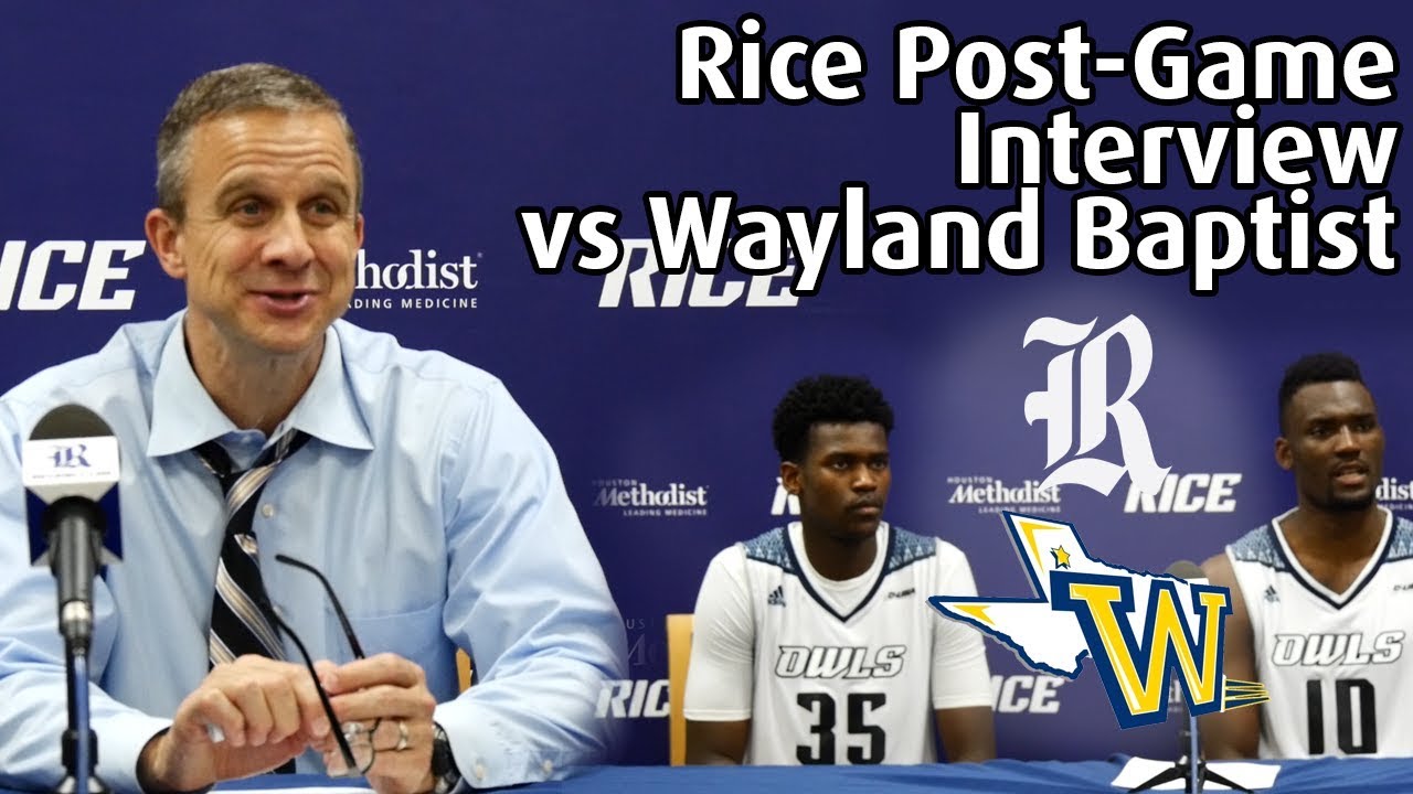 '17 Men's Basketball vs Wayland Baptist PostGame Interview YouTube