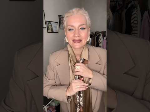 Платок- галстук дополнит образ #стиль #fashionhacks