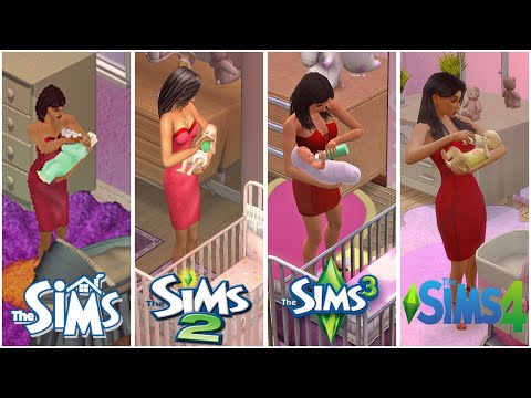 БЕРЕМЕННОСТЬ И МАЛЫШИ В THE SIMS - Эволюция и сравнение всех 4 частей!