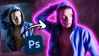 Photoshop Tutorial: How to Create a GLOWING Neon Outline screenshot 5