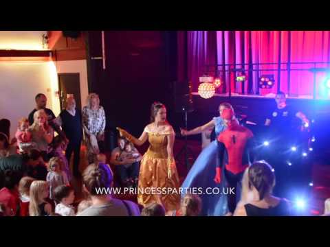 Princess Belle, Cinderella & Spiderman - Uptown Funk Dance