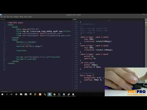 [ LIVESTREAM FRONTEND ] : Tạo full giao diện website ( Buổi 1 )