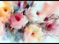 Watercolor/Aquarela - Demo - Bouquets in Wet on Wet Techniques GA324