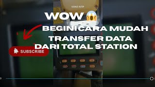 [Tutorial] Cara mudah Transfer data  dari Total Station Ke USB