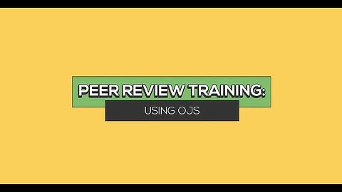 Open Journal System for Peer Review