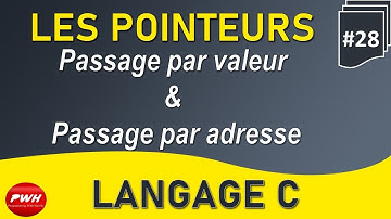 #28 Langage C - Les Pointeurs - Passage par valeur et passage par adresse