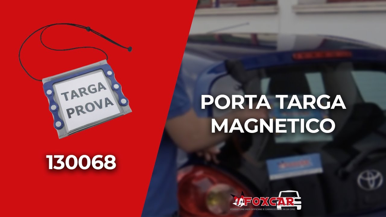 Porta targa prova magnetico - PORTA TARGA PROVA E PORTA CHIAVI