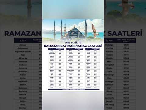⏰️bayram namazı saatleri ⏰️ #vlog #reklamdeğil#bayram #ramazanbayramı #bayranmamazısaatleri #saati