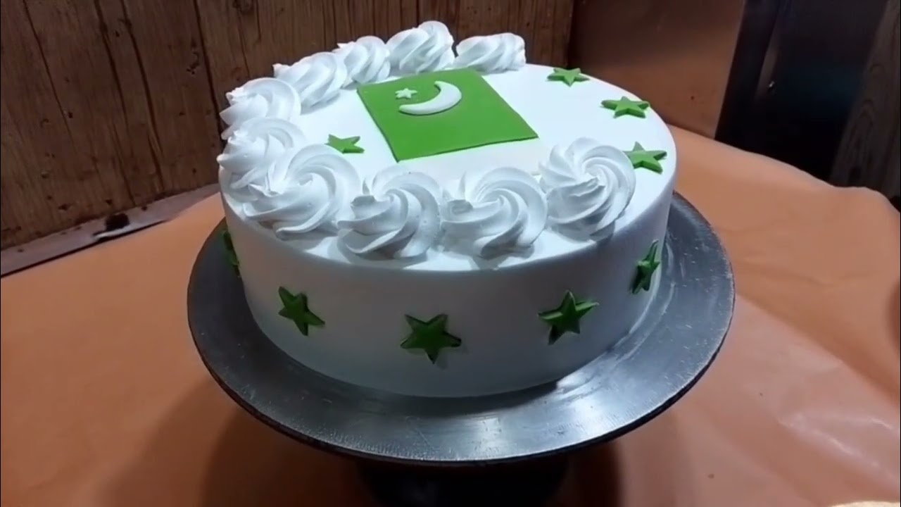 So beautiful 14  August style cake new decoration 14 August cake$