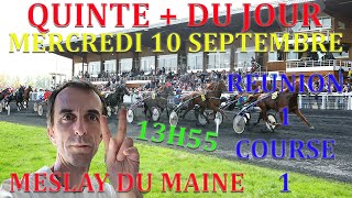 PRONOSTIC PMU TURF QUINTÉ + DU JOUR MERCREDI 10 SEPTEMBRE 2025 PAR DAMIEN