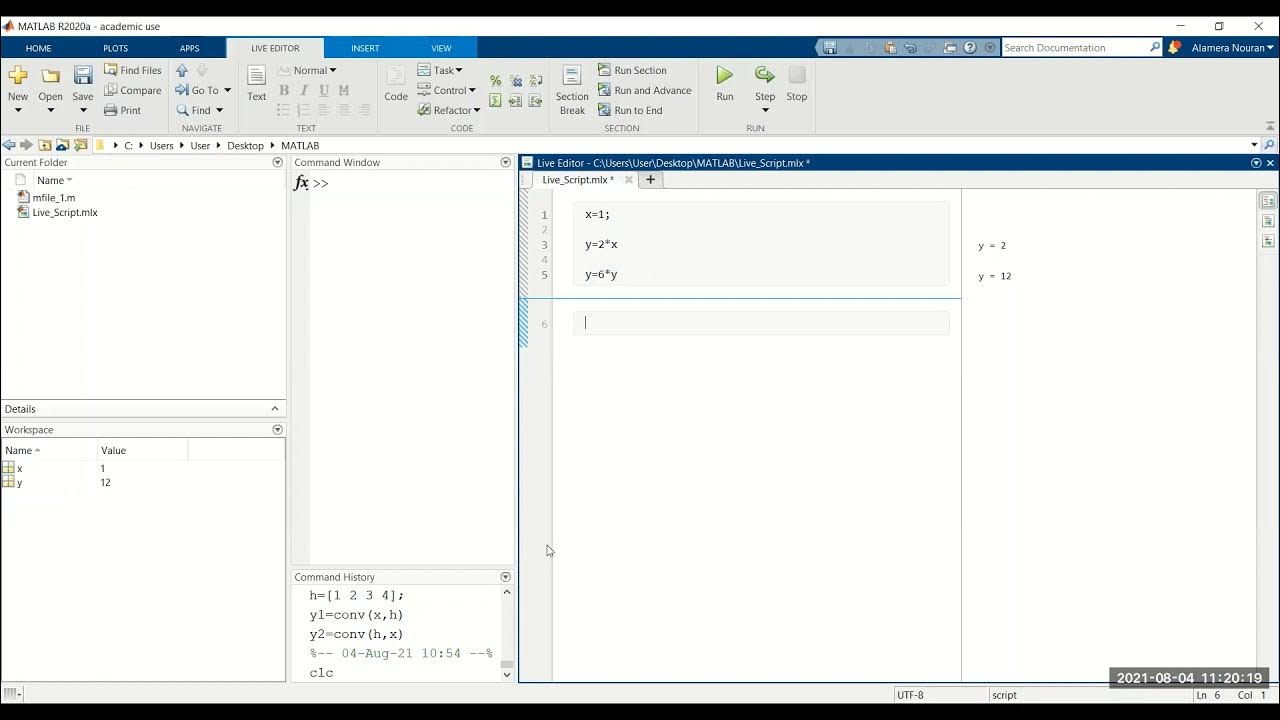 Live Script File - MATLAB - YouTube