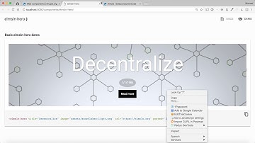 Web Components module Demo