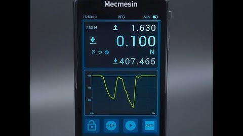 Mecmesin VFG touchscreen digital force gauge (intro)