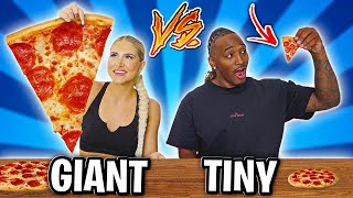 GIANT VS TINY FOOD CHALLENGE