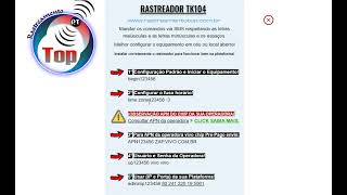 Manual Como Configurar O Rastreador Tk104