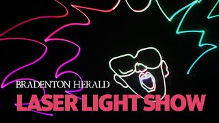Watch A Preview Of The Bishop Planetarium's Laser Light Show With Rock, Pop Music Update