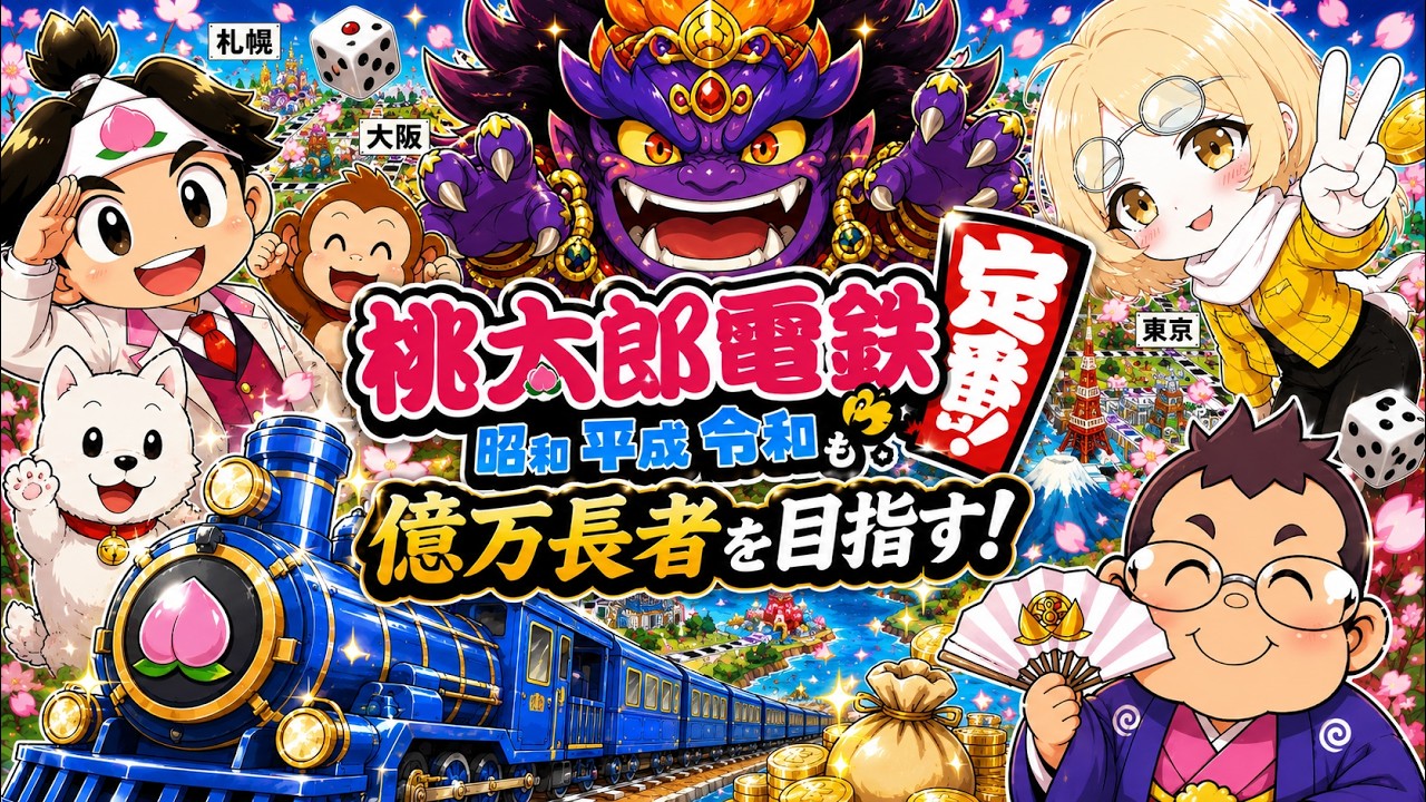 マリオカート8デラックス】66ラウンジSQ ⇒ 【桃太郎電鉄 ～昭和 平成