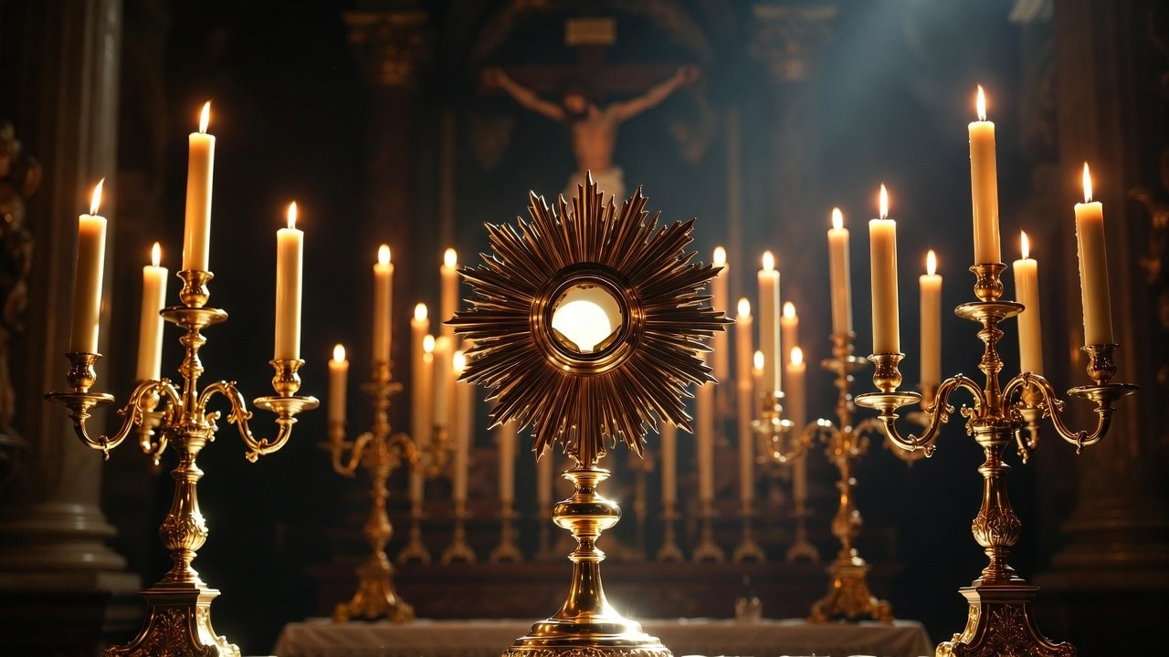 Gregorian Chants for Eucharistic Adoration | Catholic Chants for Prayer | Catholic Music #prayer 1