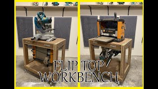 Heavy Duty Flip-Top Workbench
