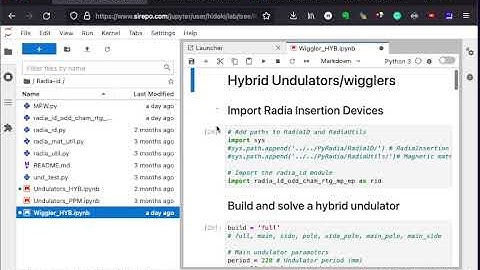 [Radia/python/RadiaSoft] Radia python magnetic field simulation on Sirepo Jupyter server