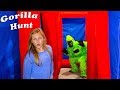 Inflatable Maze and Giant Mr Man Operation Game Hunt for the Gorillas with the Assistant