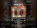 drum-tec pro 3 Electronic Snare Drum - Vertical Brown Zebrano Finish