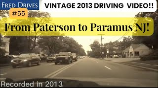Vintage 2013 driving video REMASTERED with license free music! from Paterson to Paramus NJ!!