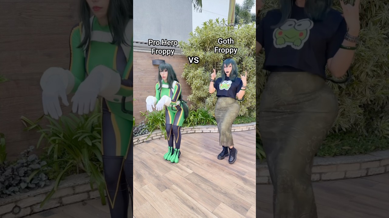 Deku can’t handle this much FROPPY 💀 #anime #cosplay #youtubeshorts
