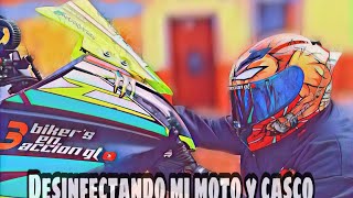 como desinfecto mi moto y mi casco  #tendencia #Guatemala