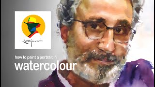 How to paint a portrait in watercolour. By ben lustenhouwer