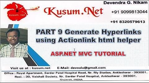 Part 9|| Generate hyperlinks using actionlink html helper || ASP.NET MVC TUTORIAL FOR BEGINNERS