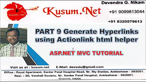 Part 9|| Generate hyperlinks using actionlink html helper || ASP.NET MVC TUTORIAL FOR BEGINNERS