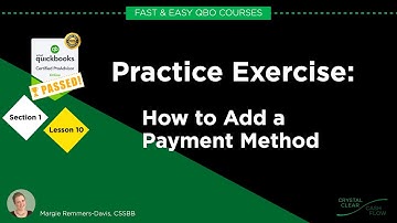 How to Add a Payment Method (ACH) - QBO Basic Section 1 Lesson 10 (FY22)