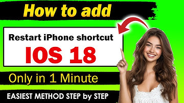 How to add  Restart iPhone shortcut to Control Center in iOS 18